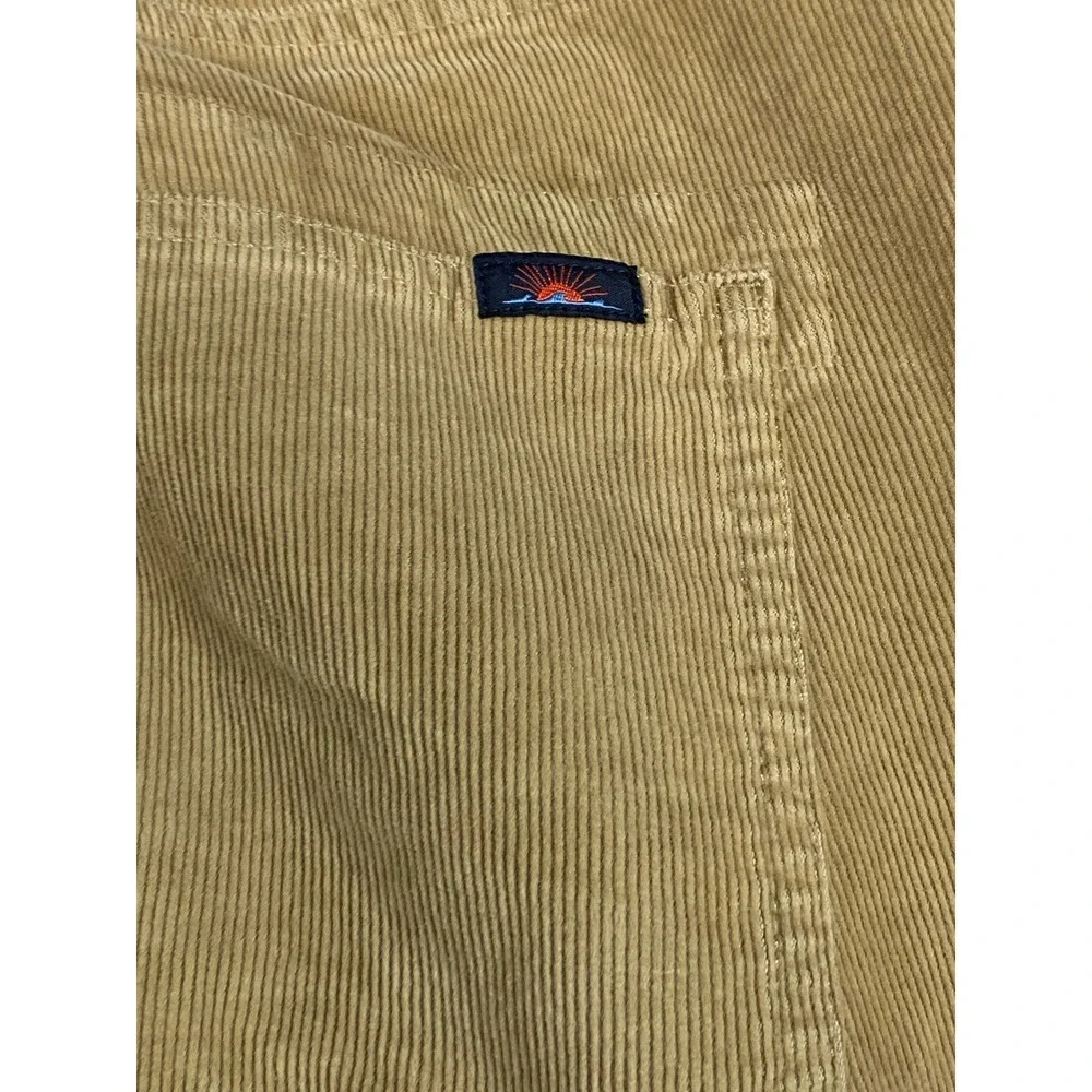 Faherty Brand Mens Tan‎ Khaki Corduroy 5-Pocket Straight Leg Pants